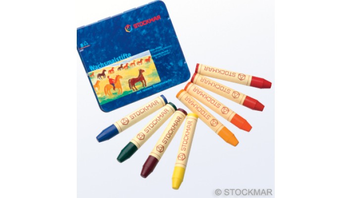 Crayons de cire à colorier - 8 couleurs
