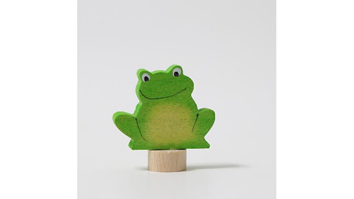 Decorative figures - green frog