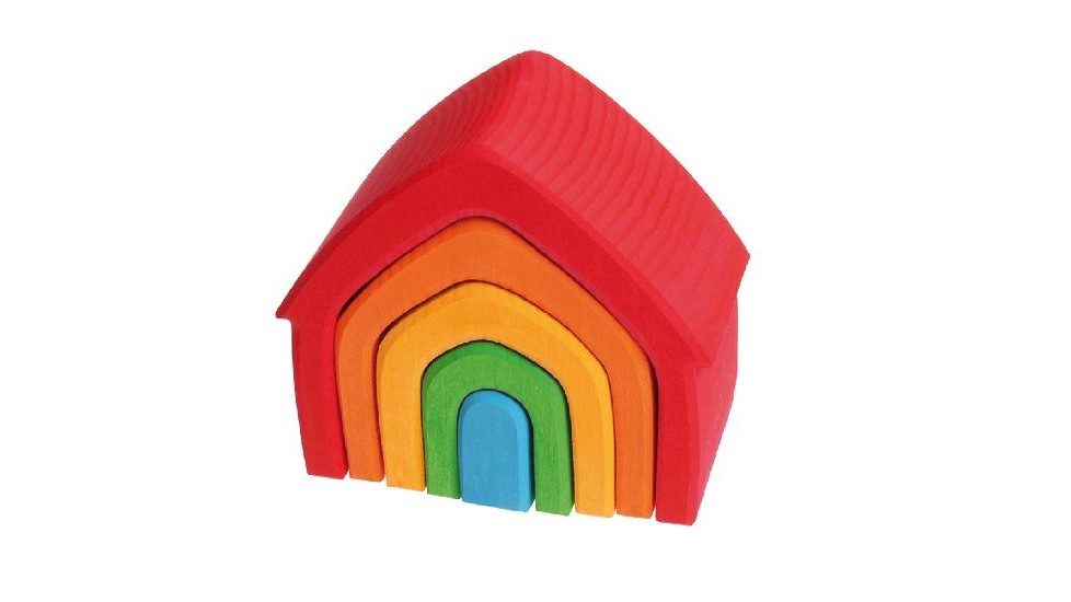Empilade: maison multicolore ( 5 pièces)