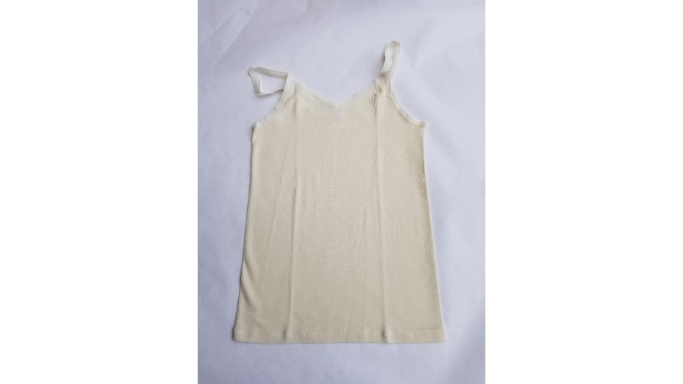 Wool and silk underwear for women, camisole with thin straps / tank top