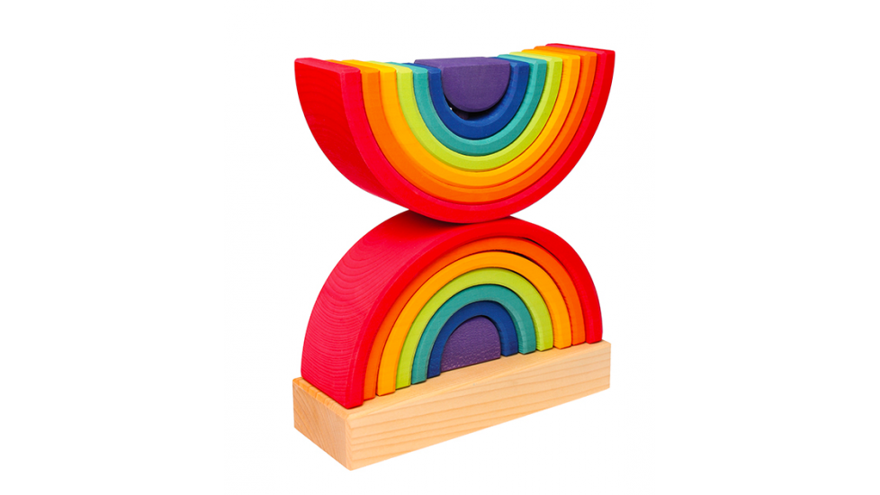 Stacking tower rainbow